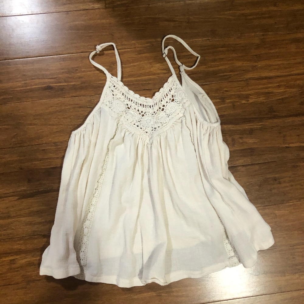 BILLABONG FLOWY TANK WITH LACE PERFECT CONDITION